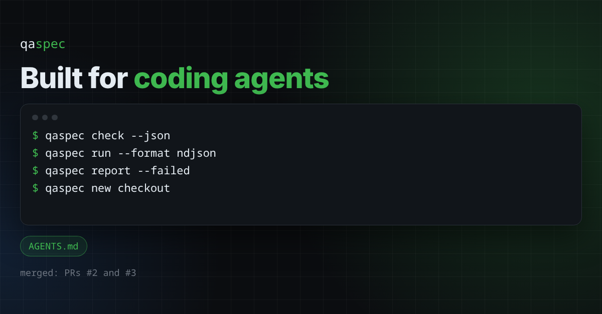 Hecho para agentes de codigo